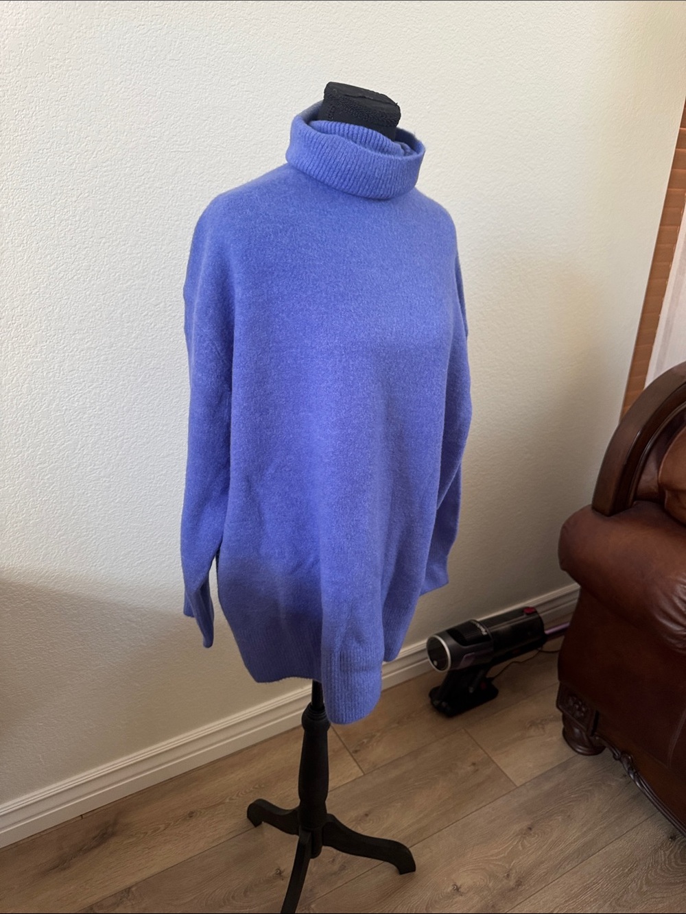 Zara Periwinkle Turtleneck Sweater